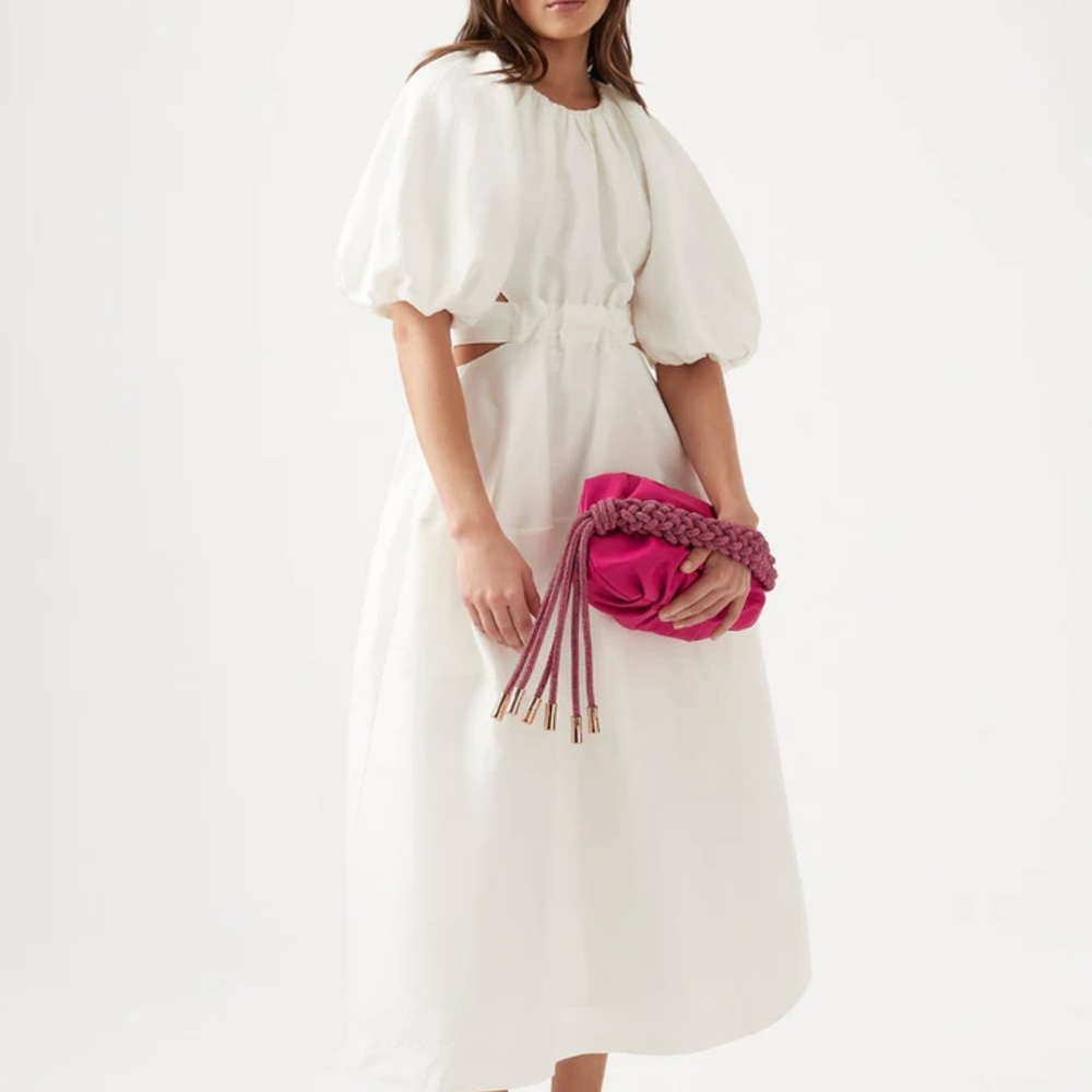 Aje Mimosa Midi Dress - size 4 uk (us 2)